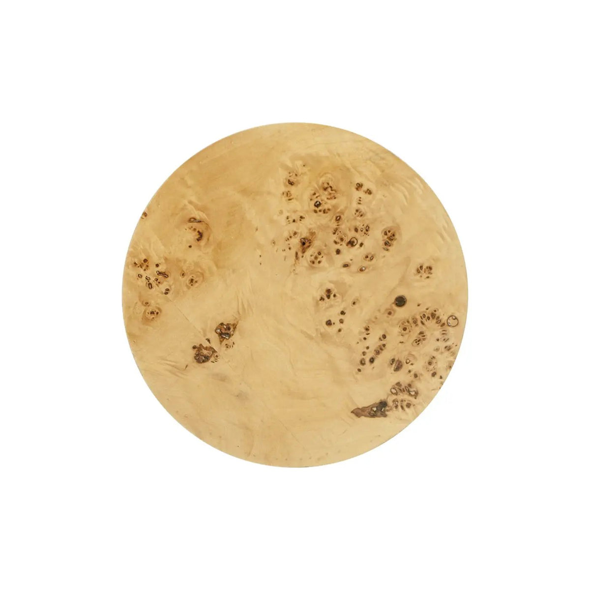 Nebula Pillar Side Table | Burl Wood Veneer | 29.5 Inch Height | Side Table Or Plinth