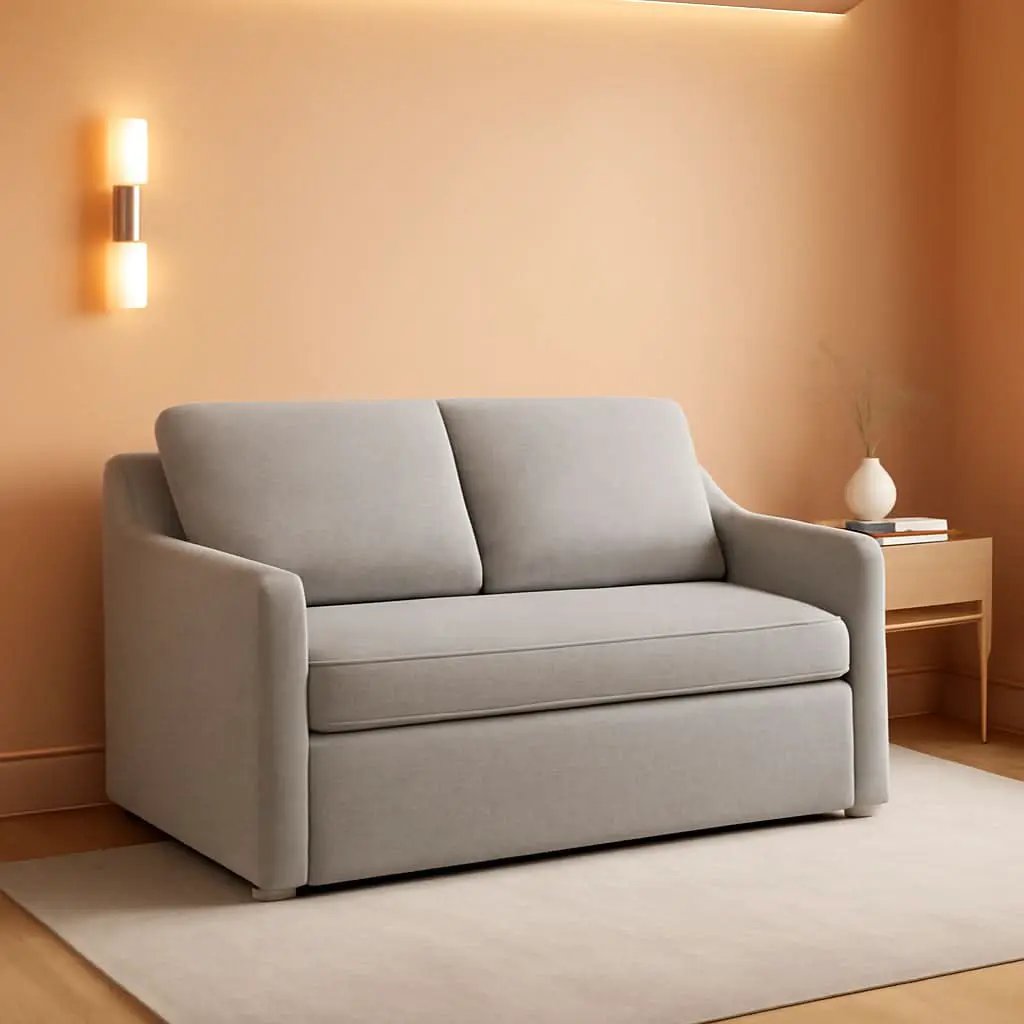 Full Size Slipcovered Convertible Sleeper Sofa Comfortably from PriceLows™
