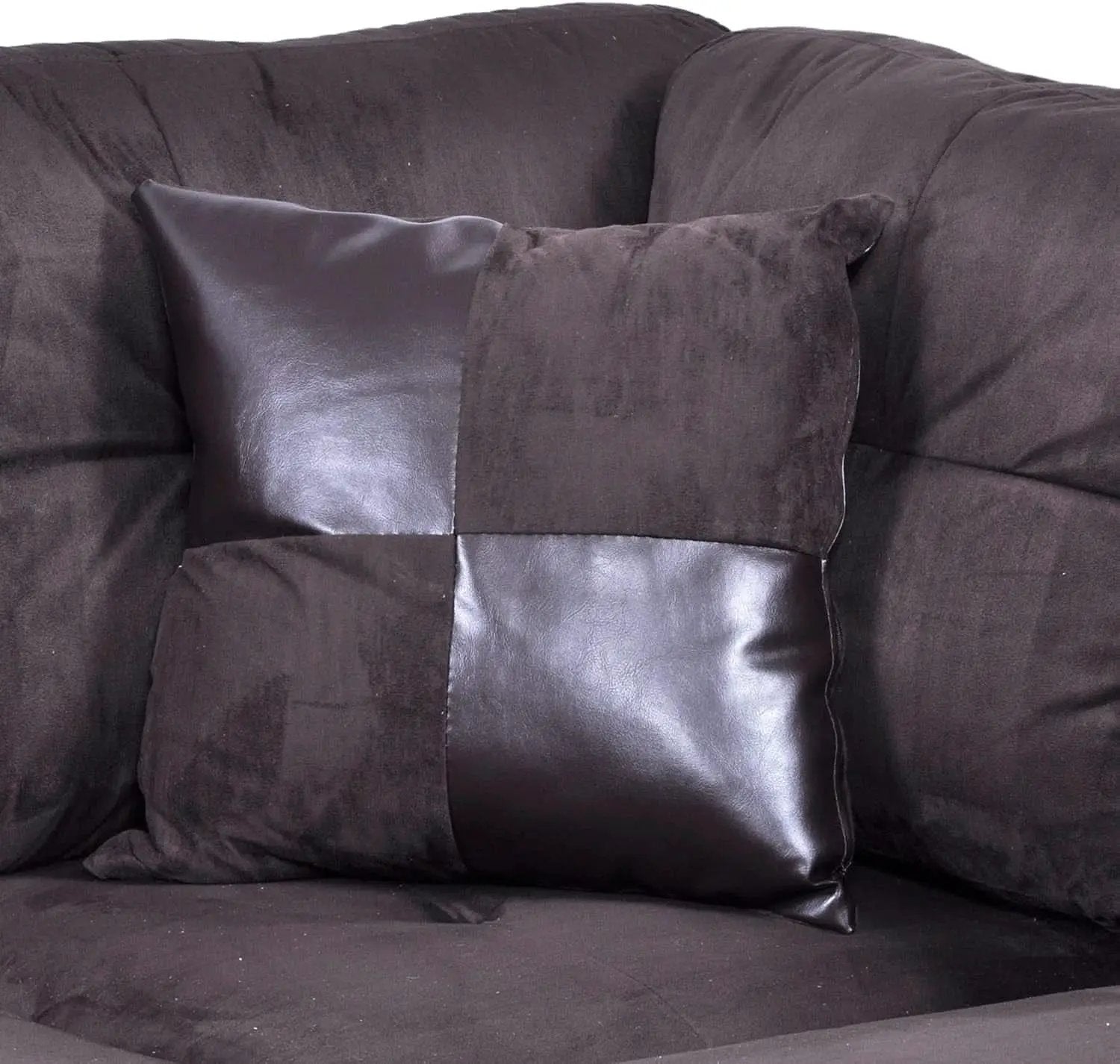 Espresso L Shaped Sectional Sofa Set Left Hand Facing from PriceLows™