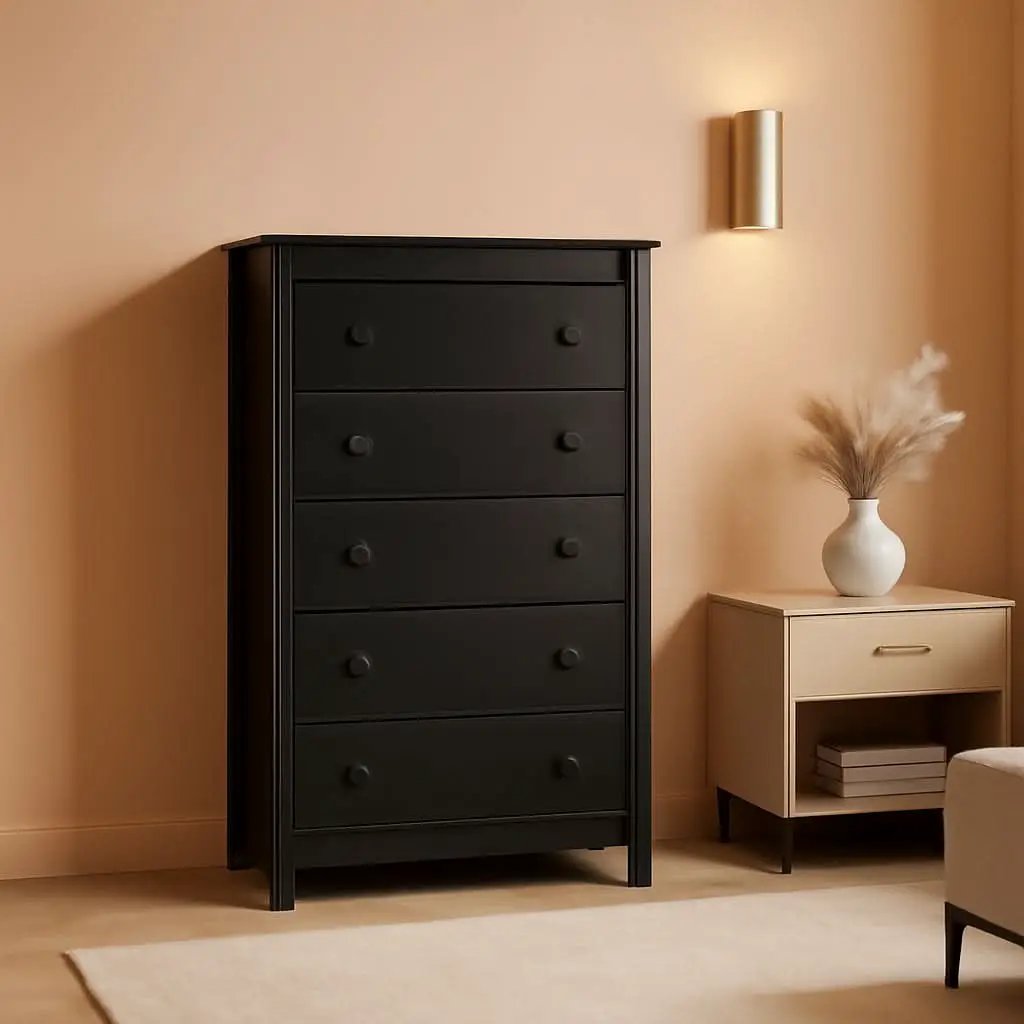 Kenton 5 Drawer Dresser For Kids Bedroom With Anti Tip Kit from PriceLows™