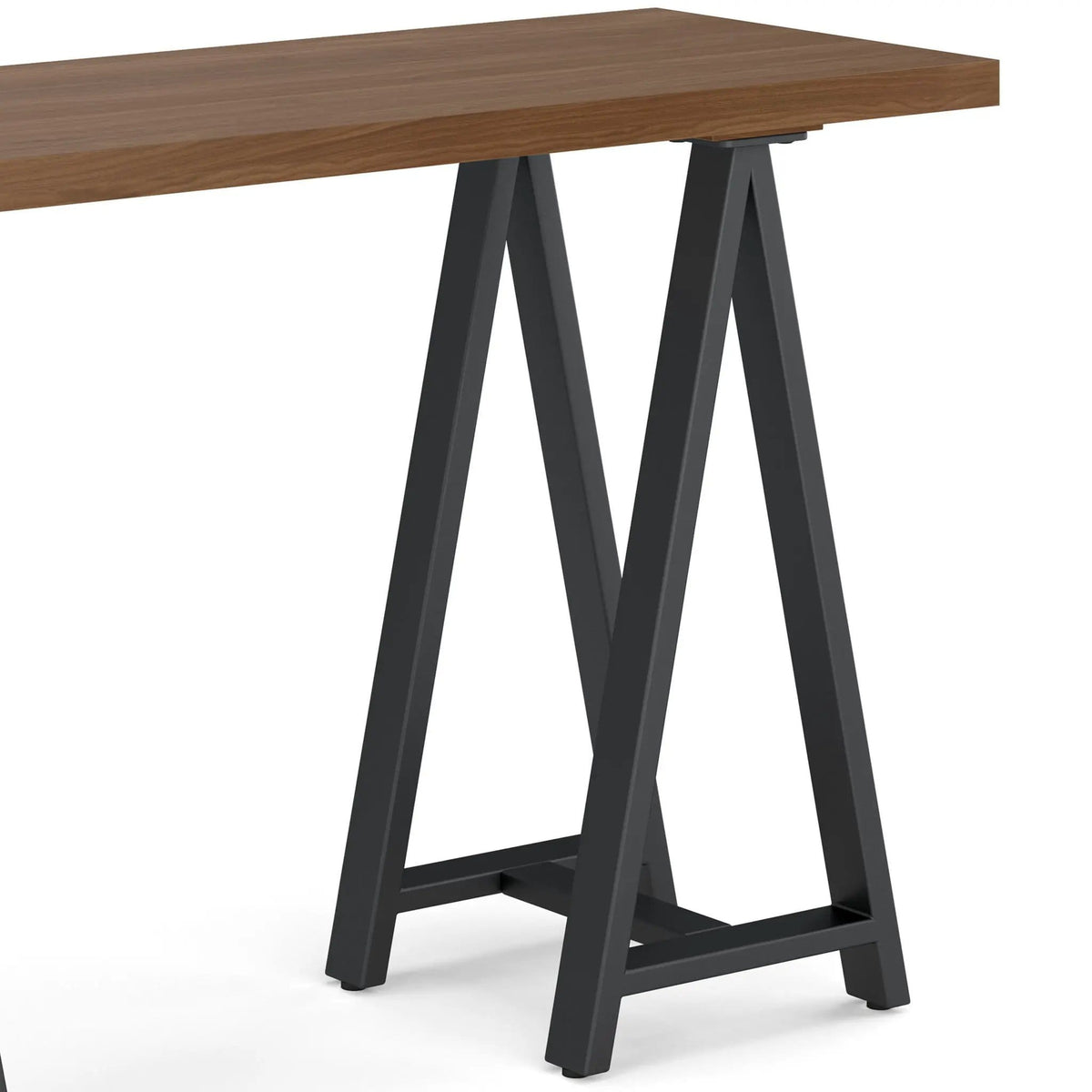 Sawhorse Handcrafted Solid Table | 2 Pieces | Metal | Living Room