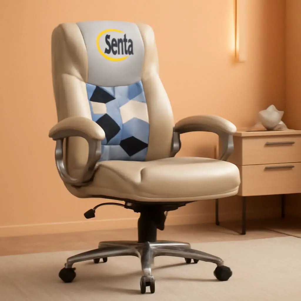 Executive Office Chair With AIR Lumbar Support Cream White from PriceLows™