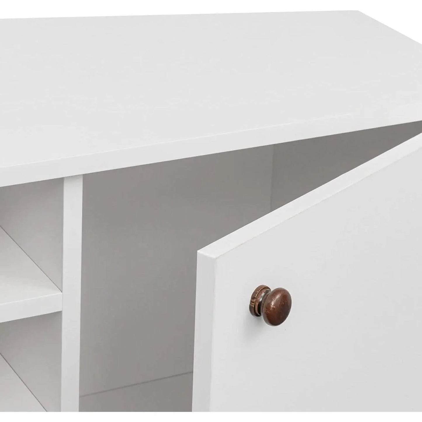 Farmhouse TV Stand for 65 Inch TVs With Storage Cabinet from PriceLows™