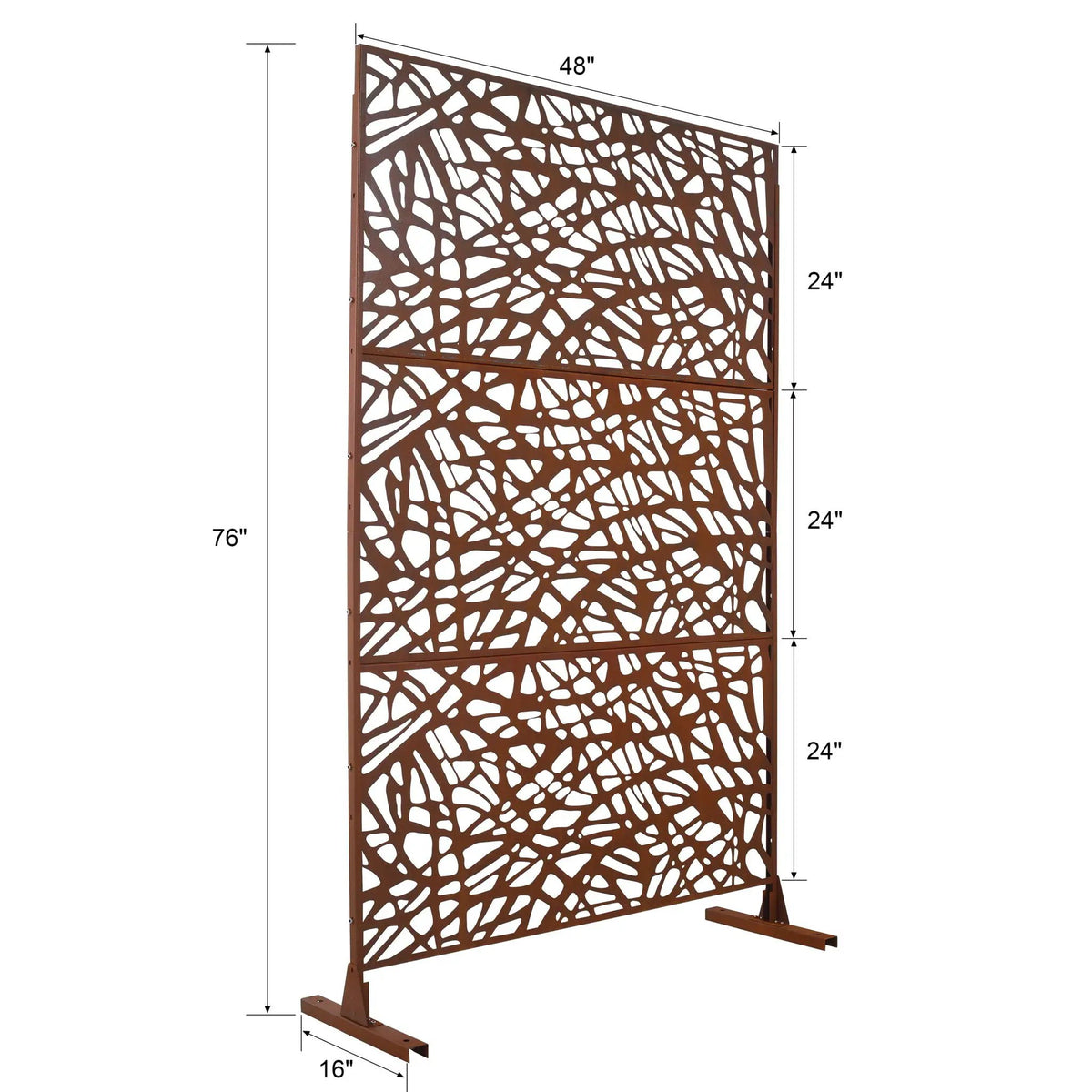 Freestanding Privacy Screen | Decorative Panels | Indoor Outdoor Use