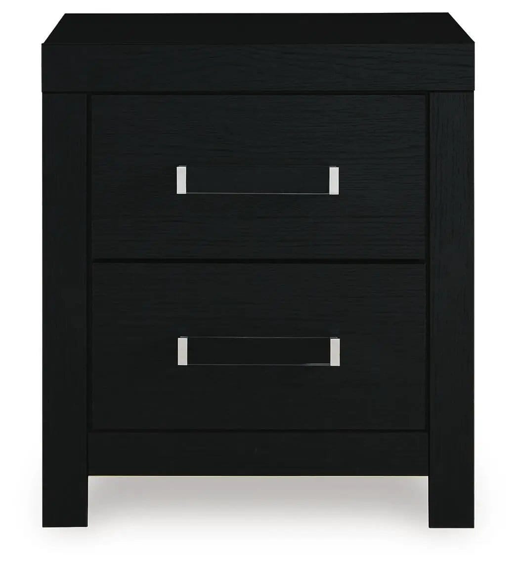 Maeling Two Drawer Night Stand Accent Nightstand | 2 Pieces | Acrylic | Bedroom