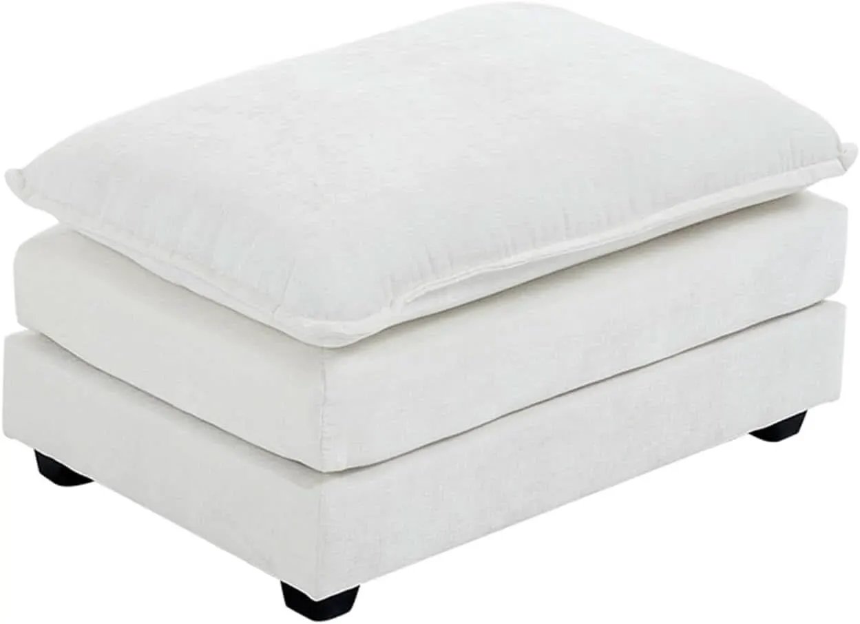 36.6 Inch Cream Ottoman Living Room Furniture Luxurious from PriceLows™
