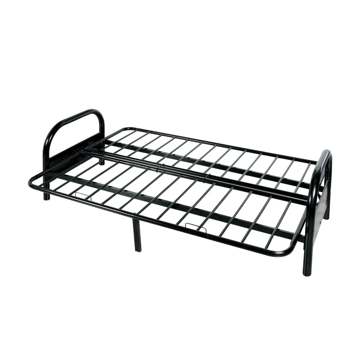 Alfonso Adjustable Sofa Frame | Black Metal | Metal Armrests | Cushions Not Included
