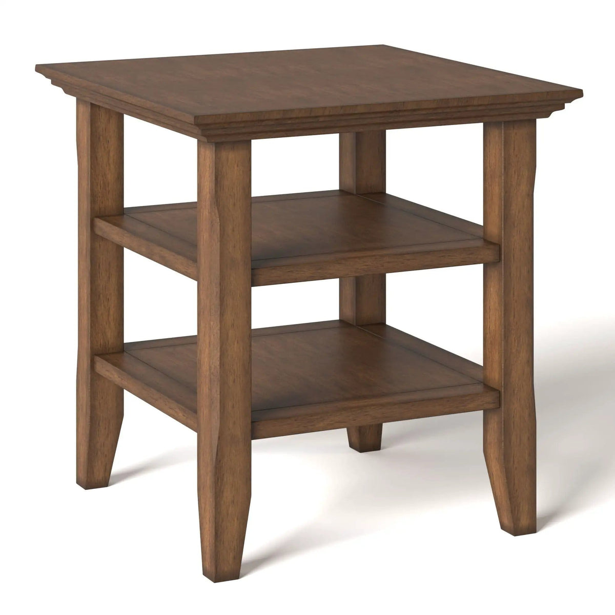 Acadian Transitiona End Table | 19 x 19 x 20 in | Solid Wood | Living Room
