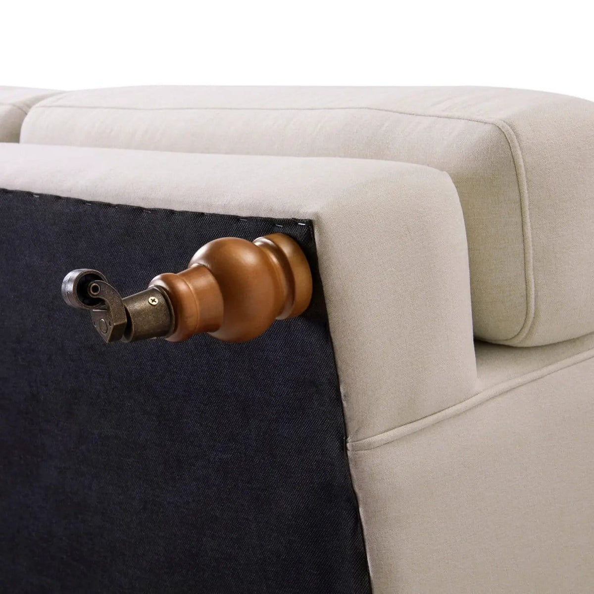 Alana Lawson Modern Three Cushion Tightback Sofa | 3 Pieces | Solid Wood & Plywood | Living Room