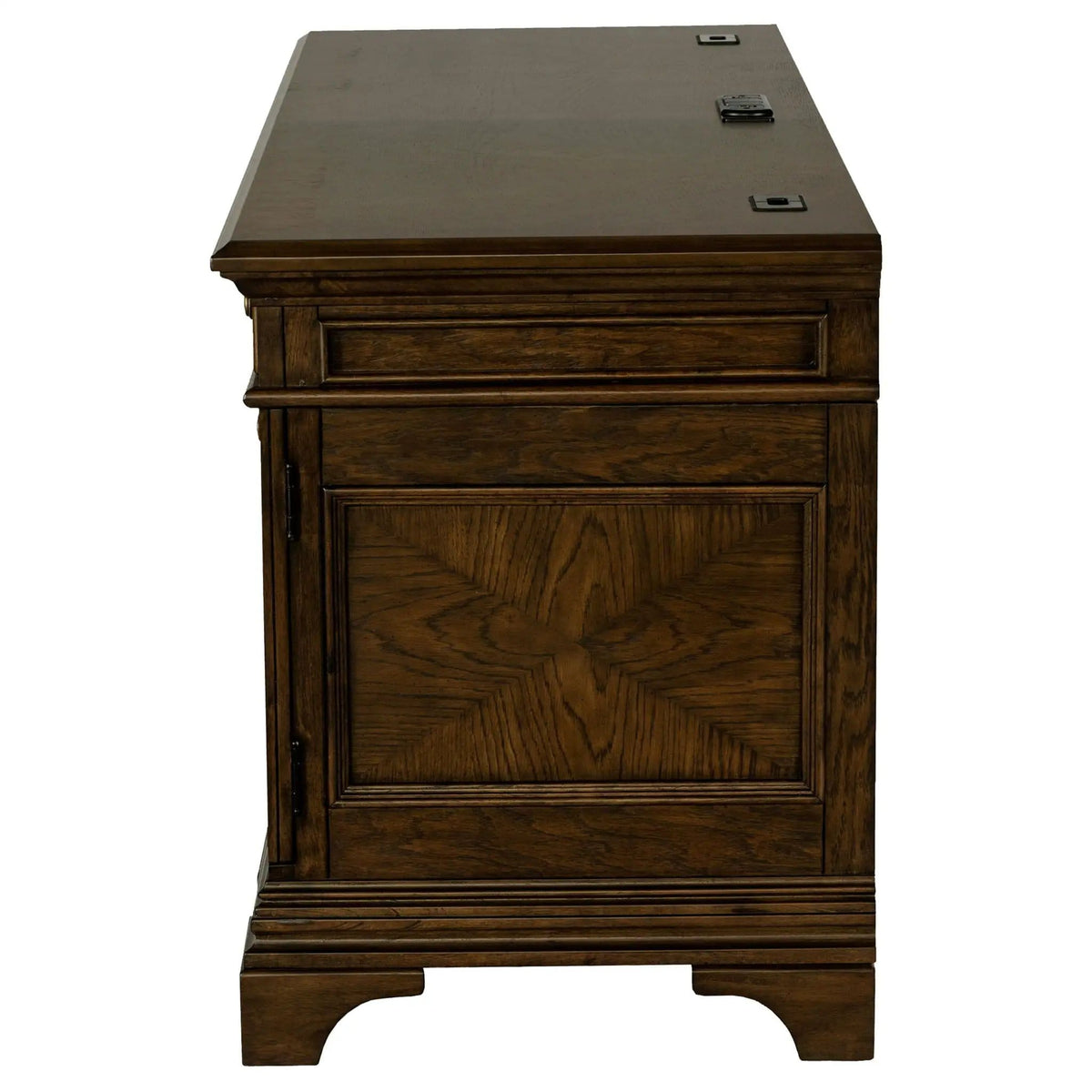 Hartshill 66-inch 5-drawer Credenza Office Desk Burnish | 66 x 24 x 31.25 in | 5-Drawer | Oak