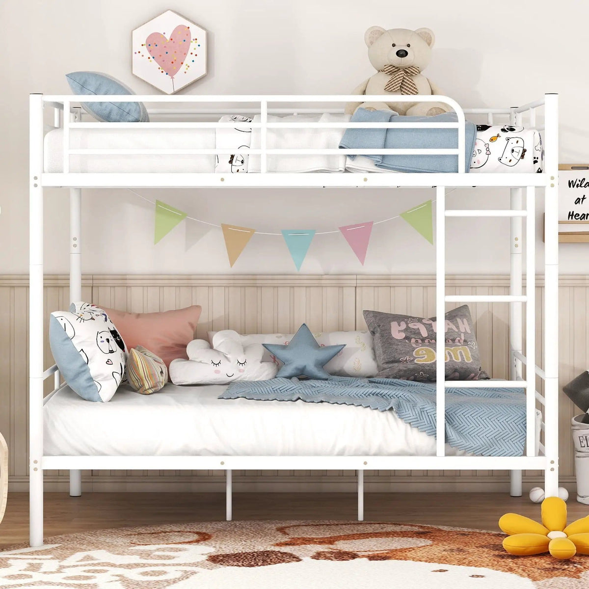 Steel Construction Bunk Bed | 4 Pieces | Steel | Bedroom