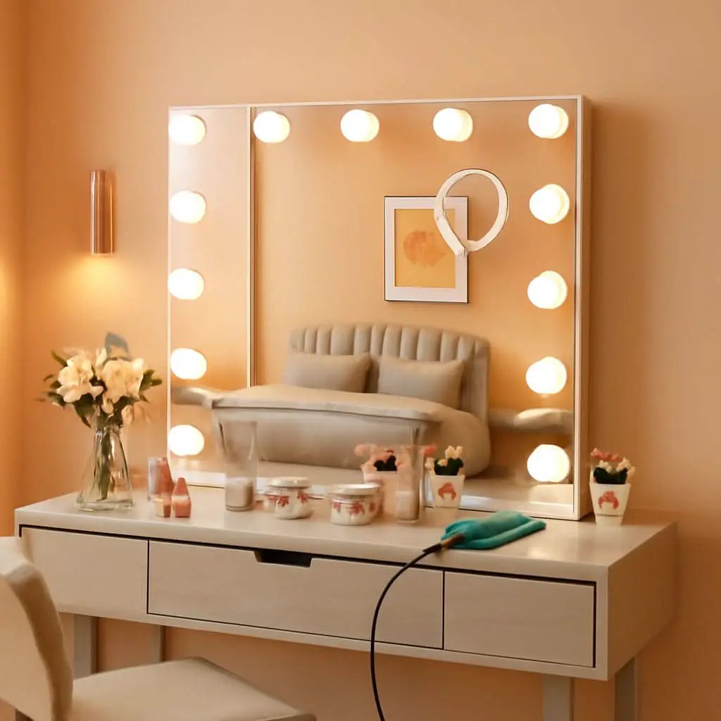 23 Inch Vanity Mirror With Dimmable Lights 10x Magnification from PriceLows™