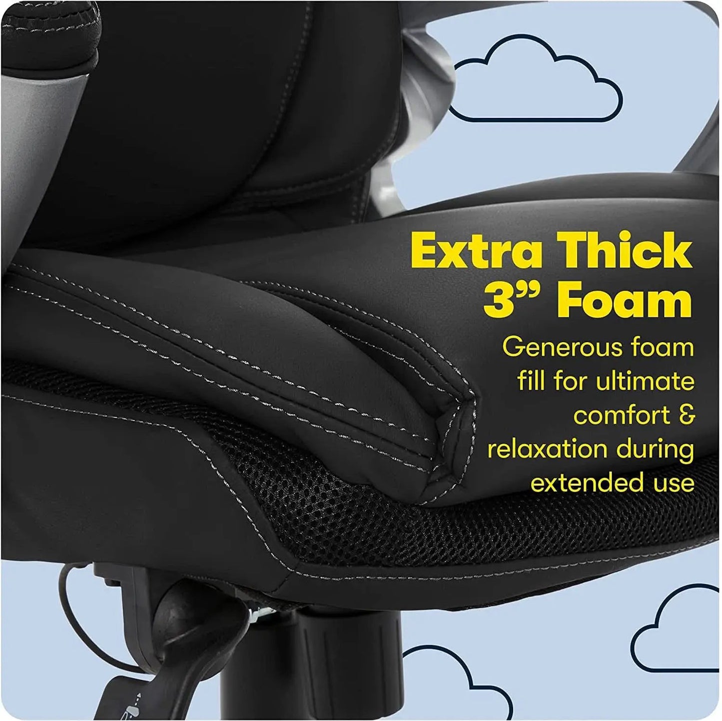 Ergonomic Executive Chair Bonded Leather With Air Lumbar from PriceLows™