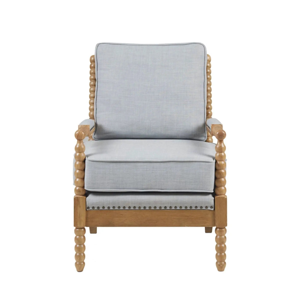 Madison Park Arm Chair | Open Back Spindle Design | Padded Armrests | Casual Style