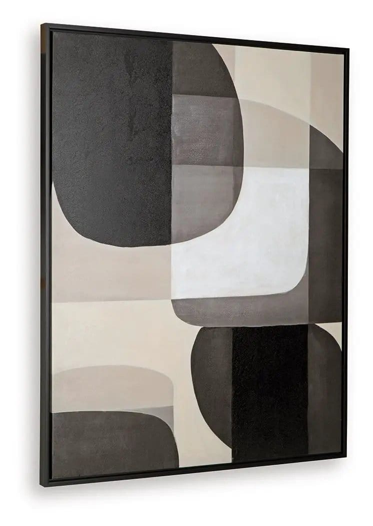 Kesleigh Wall Art | 40 x 1.63 x 50 in | Home Furniture | Black / White
