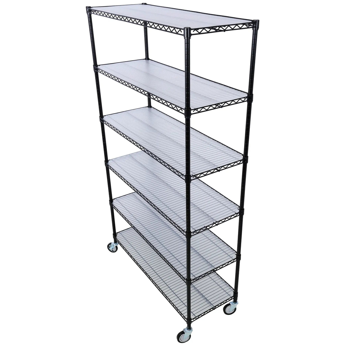 6 Tier Wire Shelving Unit | 6000 Lb Capacity | NSF Metal Rack | Adjustable Shelves