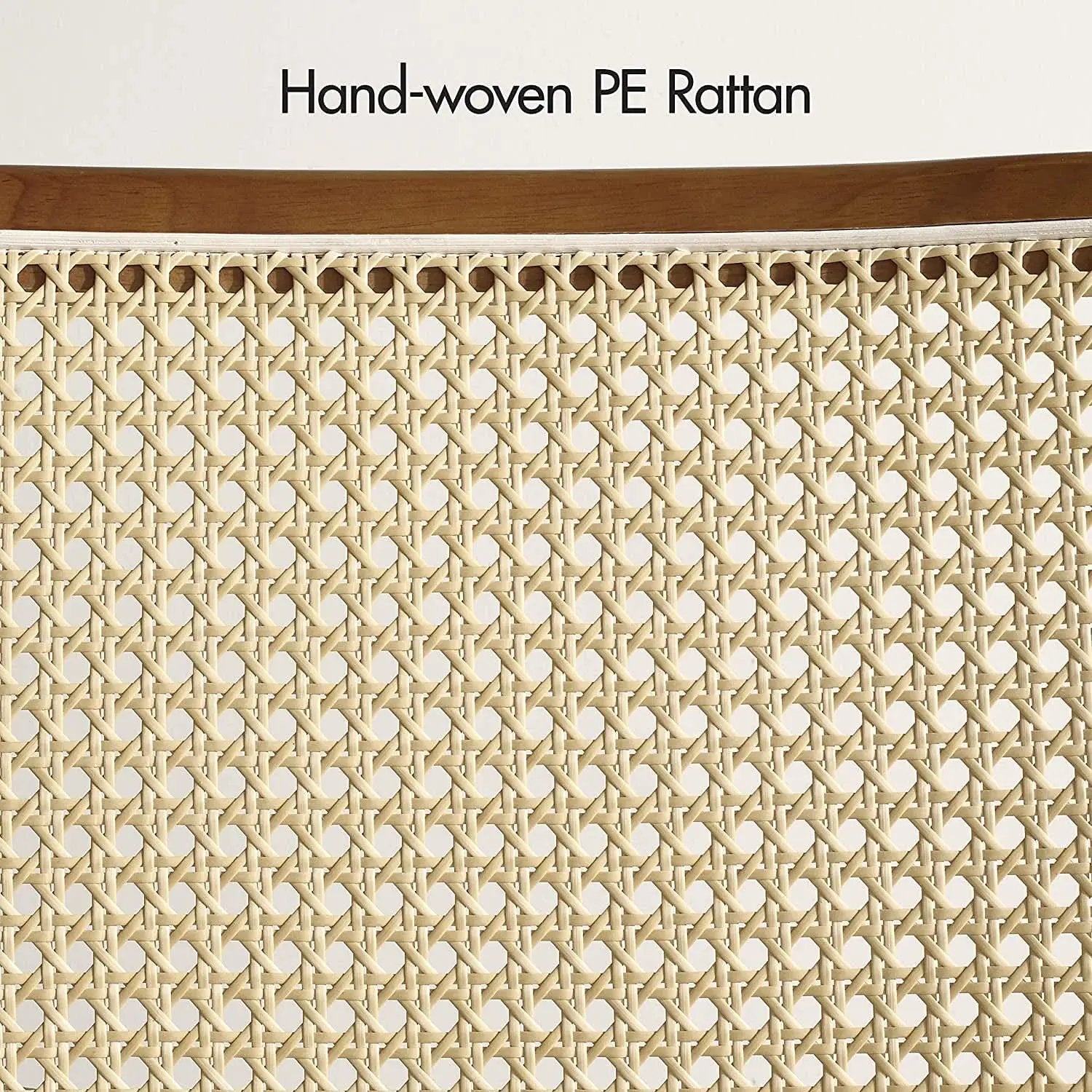 Rattan Dining Chairs Set Of 2 With PU Leather Cushions from PriceLows™
