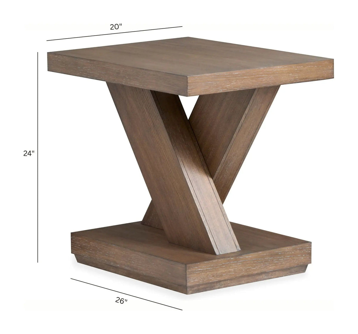 Lansbury Rectangular Table | 3 Pieces | Oak Veneer | Living Room