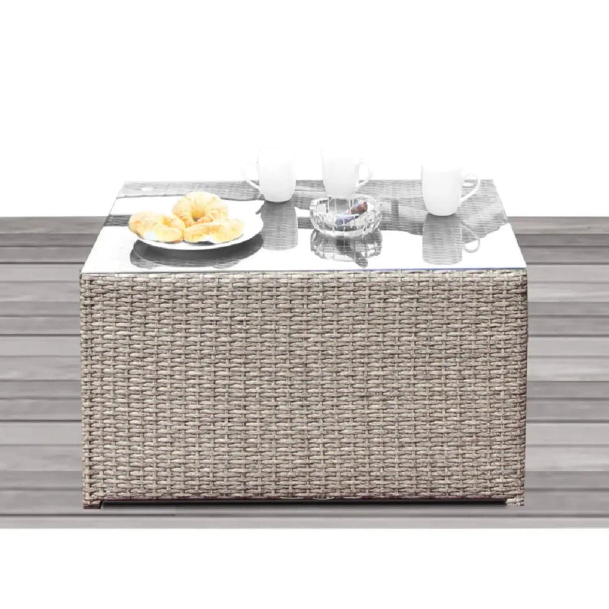 Modular Wicker Patio Seating Group | HDPE Wicker | Rustproof Aluminum Frame | 10 Thick Cushions