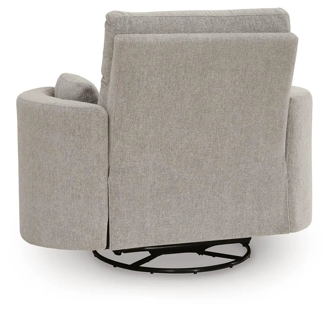 Swivel Glider Power Recliner | Performance Fabric | One Touch Control | Flint