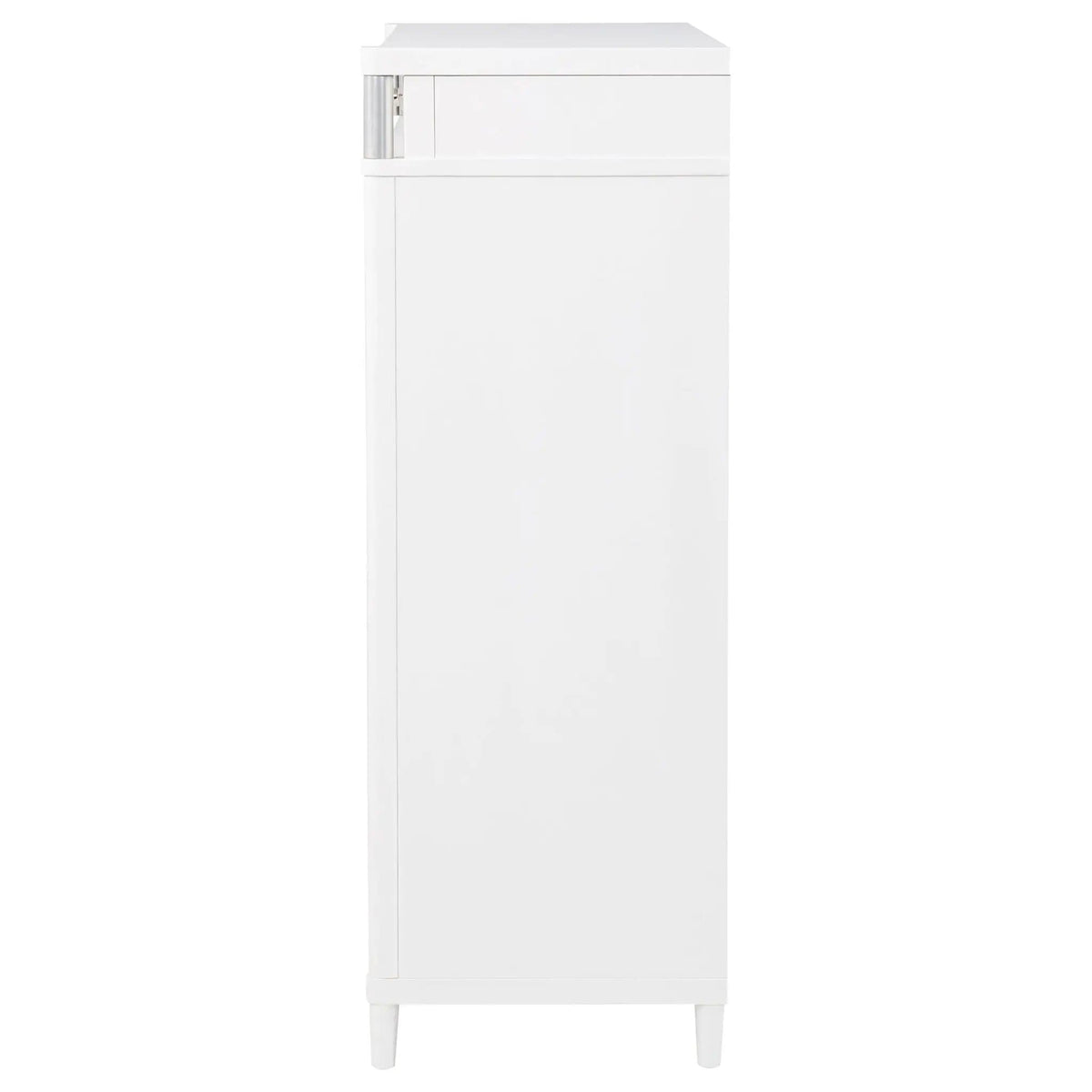 Gracemont 5-drawer Bedroom Chest of Drawers | 38 x 18 x 52.25 in | Rubberwood & Engineered Wood | White