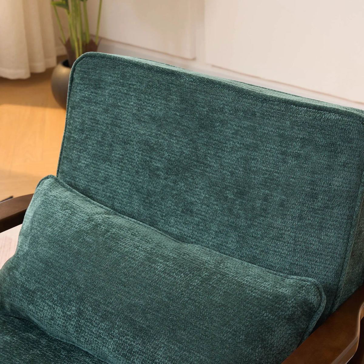 Living Room Chair | Lumbar Pillow | Mid Century Modern | Fabric