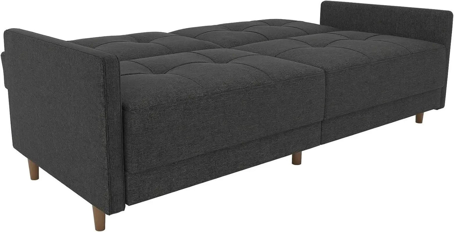 Contemporary Upholstered 76 Inch Grey Sleeper Sofa from PriceLows™