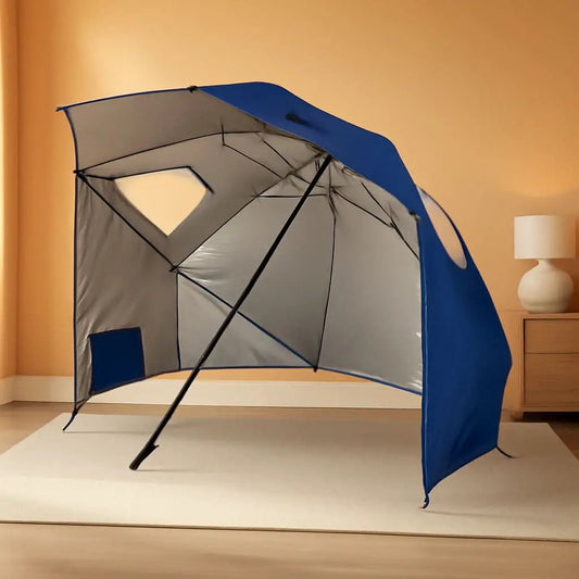 9ft Heavy Duty Outdoor Umbrella With UPF 50 Privacy Panels from PriceLows™