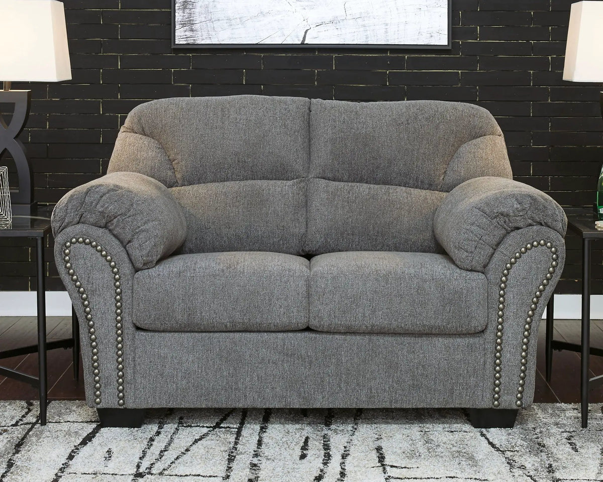 Allmaxx Loveseat | Pewter | 29 Inch Arm Height | 61 Inch Length