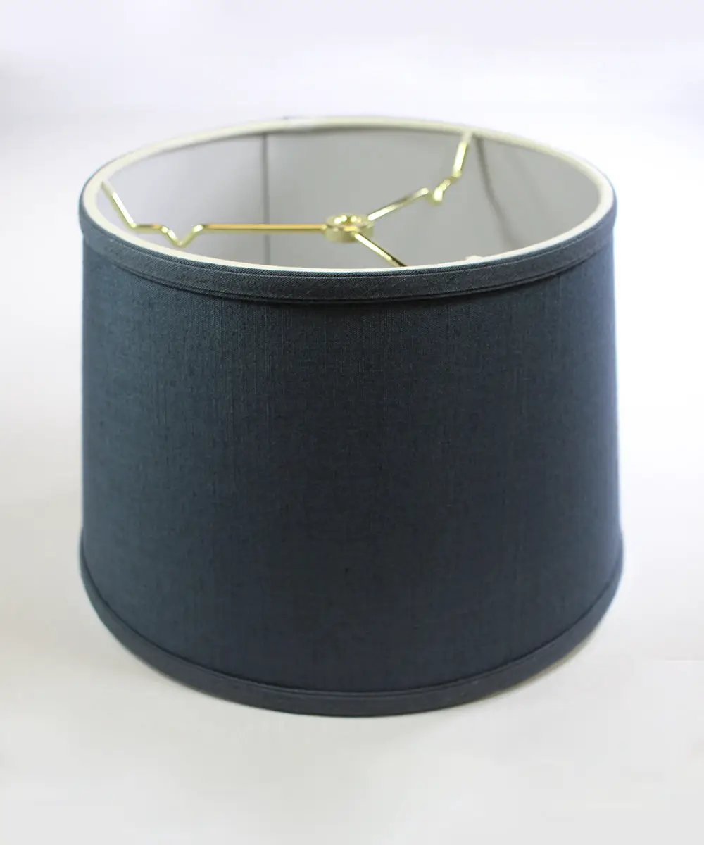 Drum Lamp Shade | 12X8 Inch Hardback | Textured Slate | Home Decor