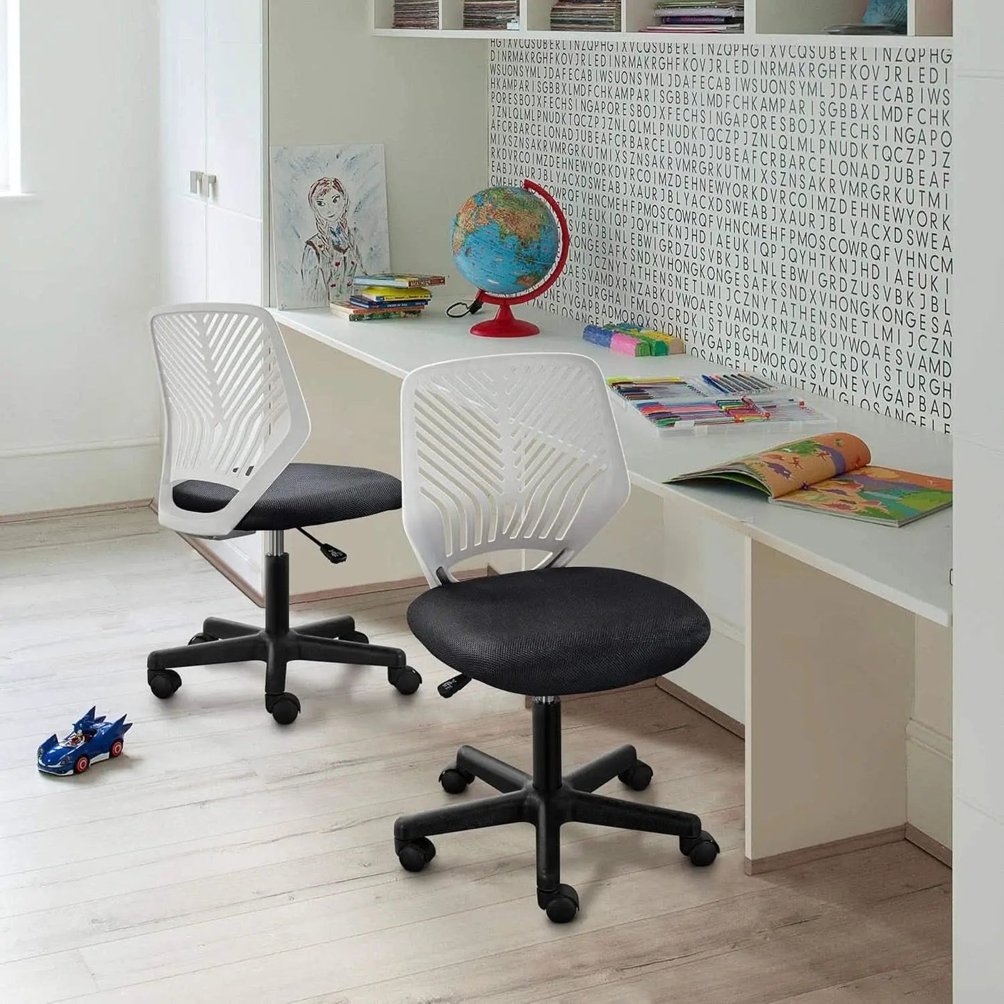 Dark Gray Ergonomic Adjustable Desk Chair Lumbar Support from PriceLows™