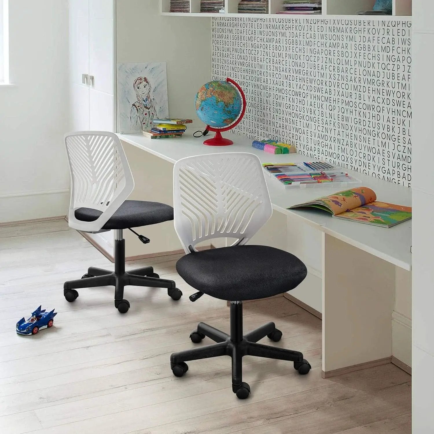 Dark Gray Ergonomic Adjustable Desk Chair Lumbar Support from PriceLows™