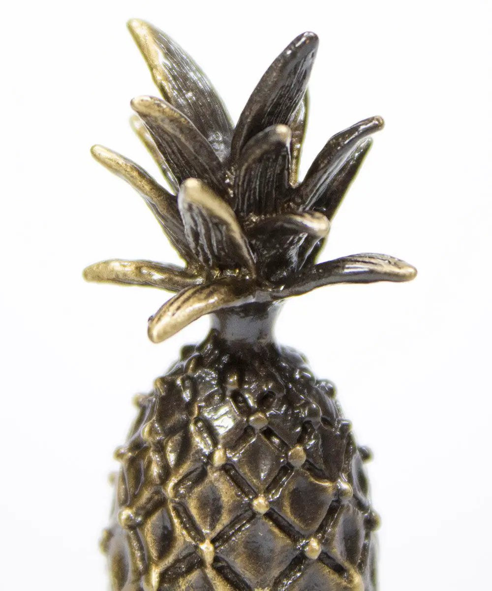 Ceiling Fan Pull | Tall Pineapple | Antiqued Brass | 12 Inch Beaded Chain