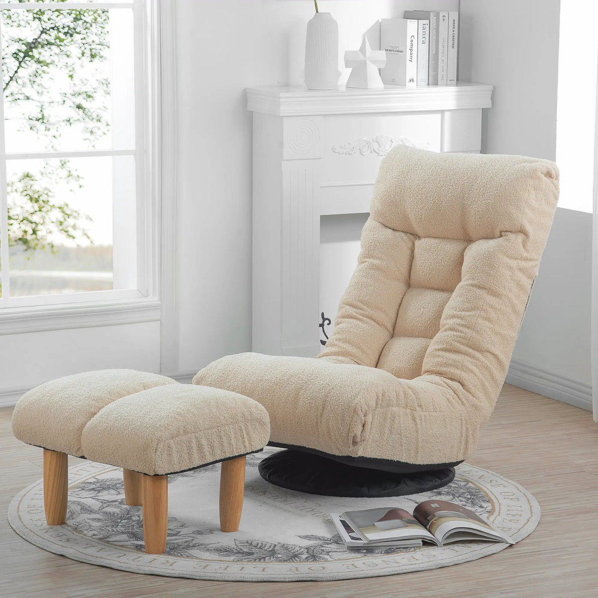 Adjustable Reclining Floor Chair | Metal Frame | Folding