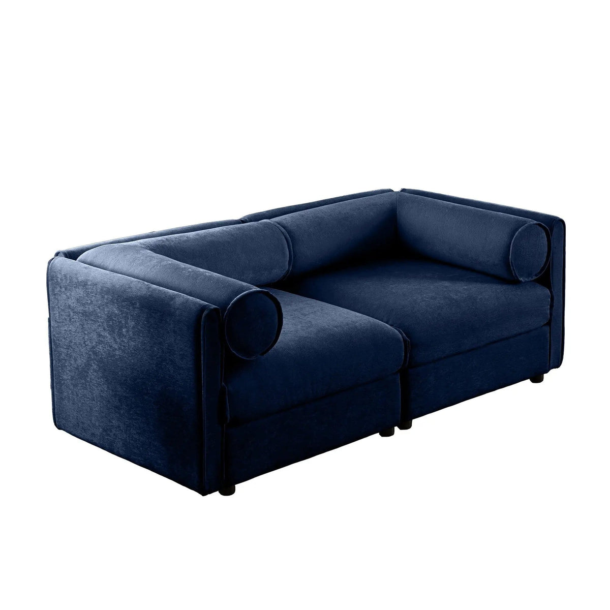 Stylish Sofa With Storage Seat And Cylindrical Backrest | Stationary Sofa | Living Room Furniture | Living Room
