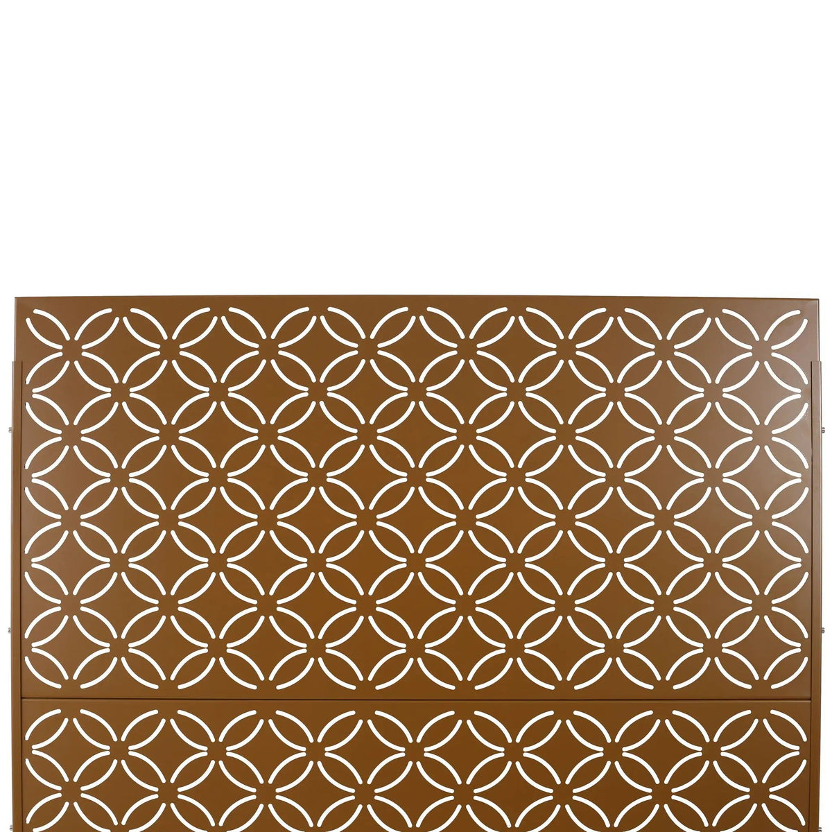 Outdoor Privacy Screen | Metal Frame | Rust Resistant | Brown