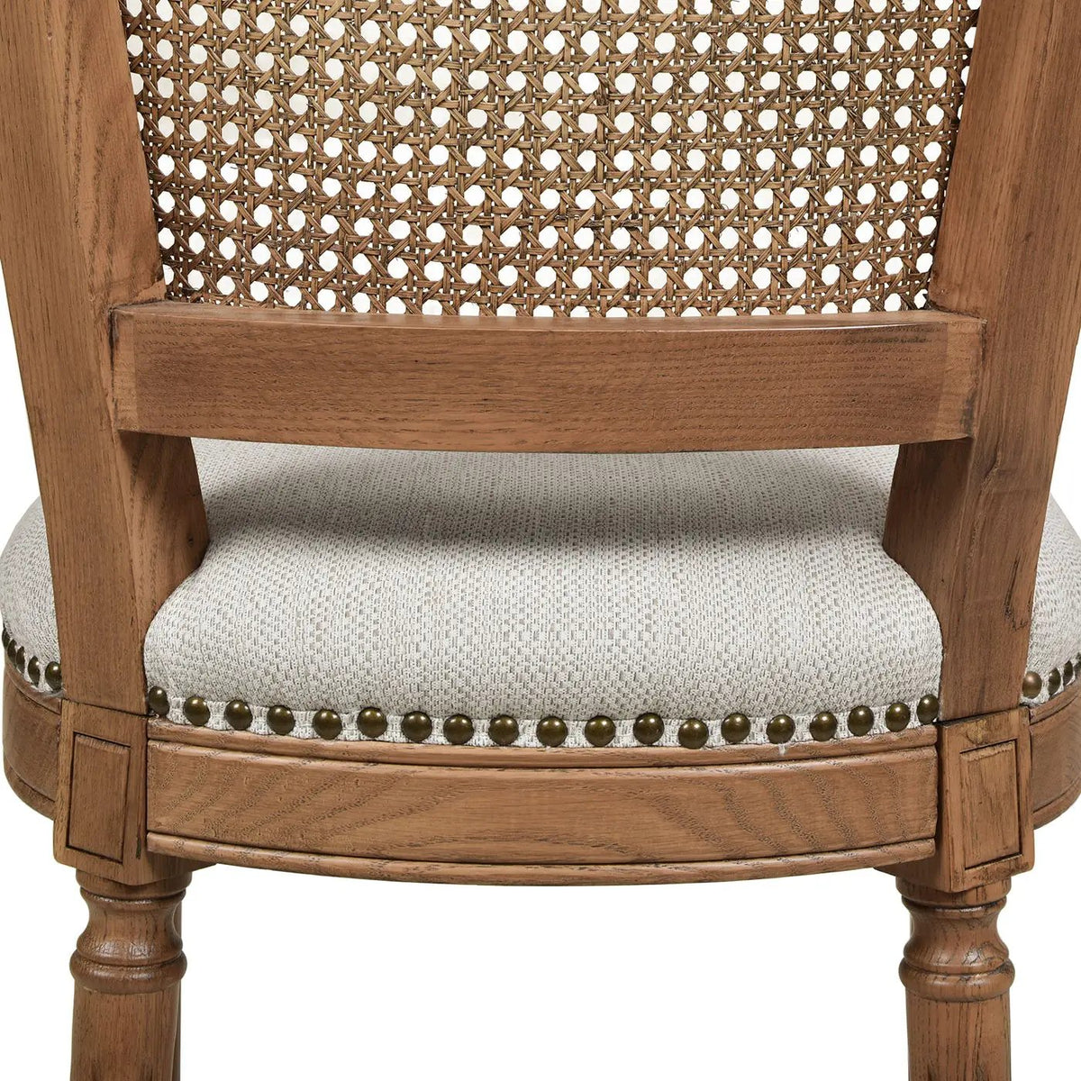 Triomphe Rattan Counter Bar Stool | French Country Style | High Back Armless | Wicker Weave