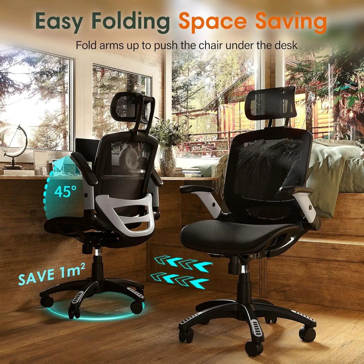 Big Tall Mesh Office Chair With Headrest And Tilt from PriceLows™