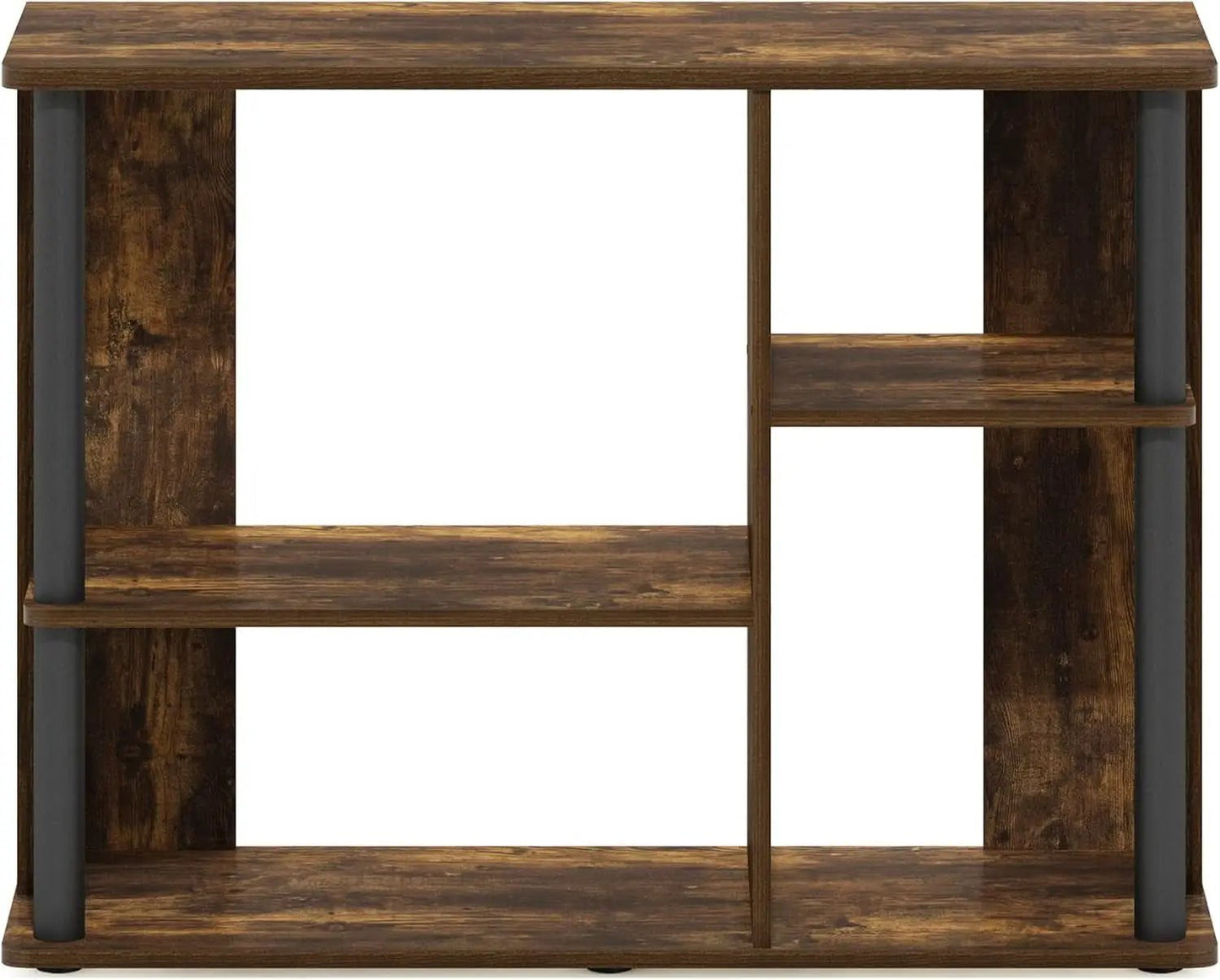 Classic TV Stand For 40 Inch TVs Amber Pine Black Storage from PriceLows™