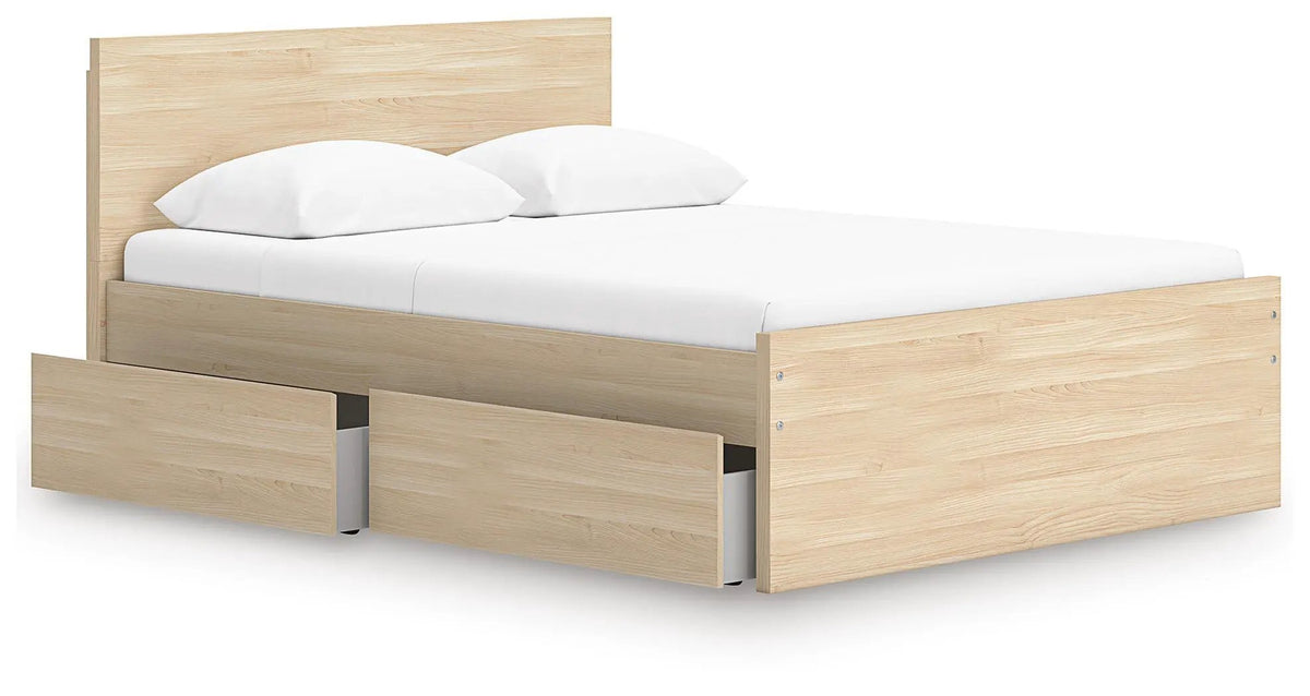 Onita Panel Platform Bed | Minimal Design | Ultra-Clean Lines | Easy-Elegant Solid Finish
