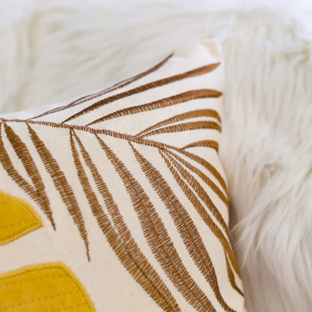 Autumn Leaf Accent Pillow | 20X20 Inches | Hidden Zipper | Optional Insert