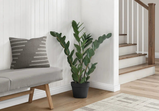 29" Tall, Artificial Plant, Zz Tree, Indoor, Faux, Fake, Floor, Greenery, Potted | 17 x 16 x 29 in | Home Furniture | Black