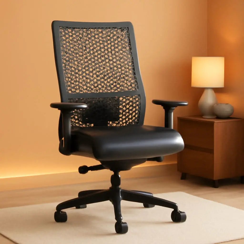 Ignition Two Point Zero Ergonomic Office Chair Adjustable Lumbar Support Black from PriceLows™
