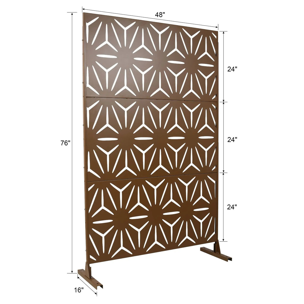 Metal Privacy Screen | Rust Resistant | Freestanding Panels