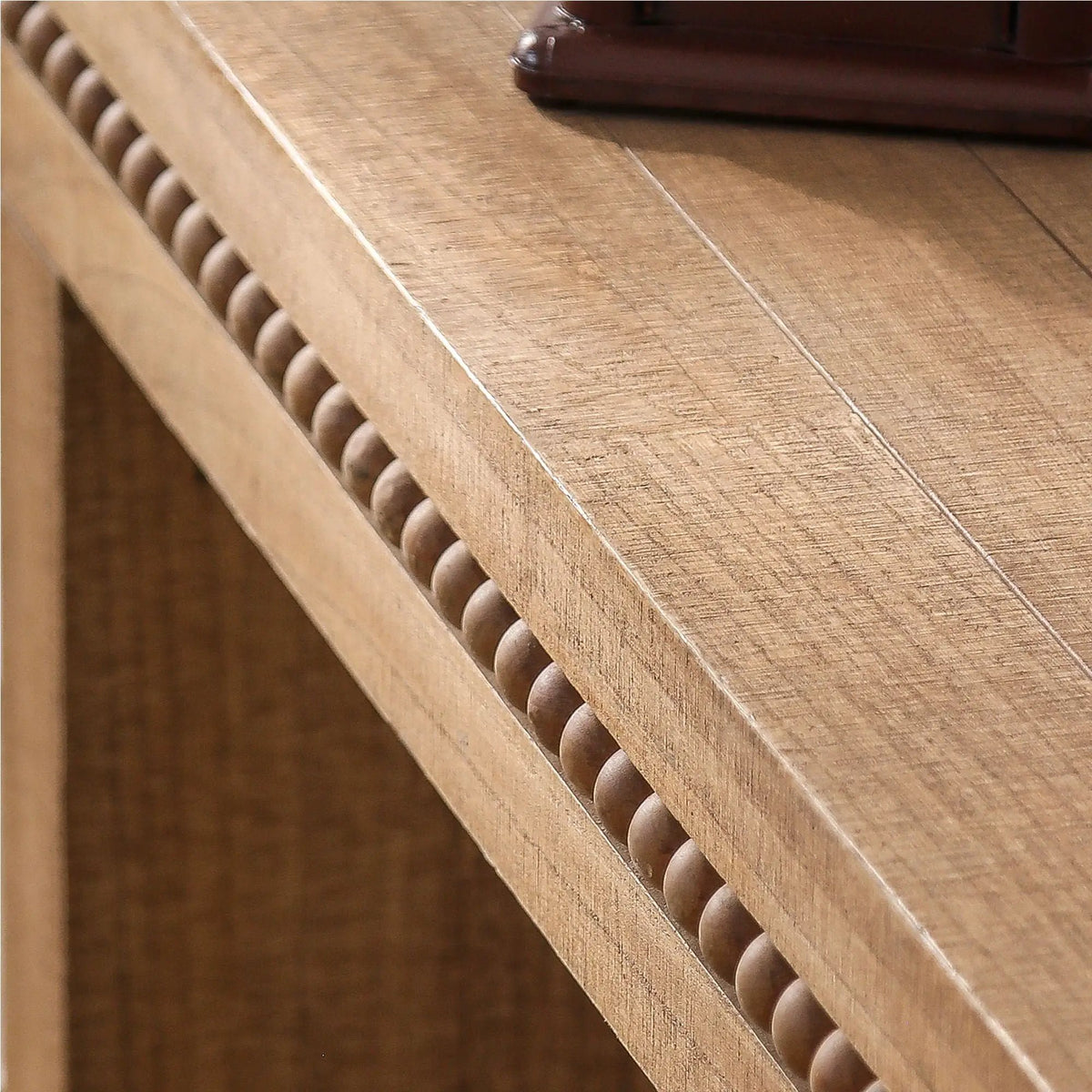 Rustic Wood Console Table | 64 Inch Width | Floating Top Design | Engineered Wood