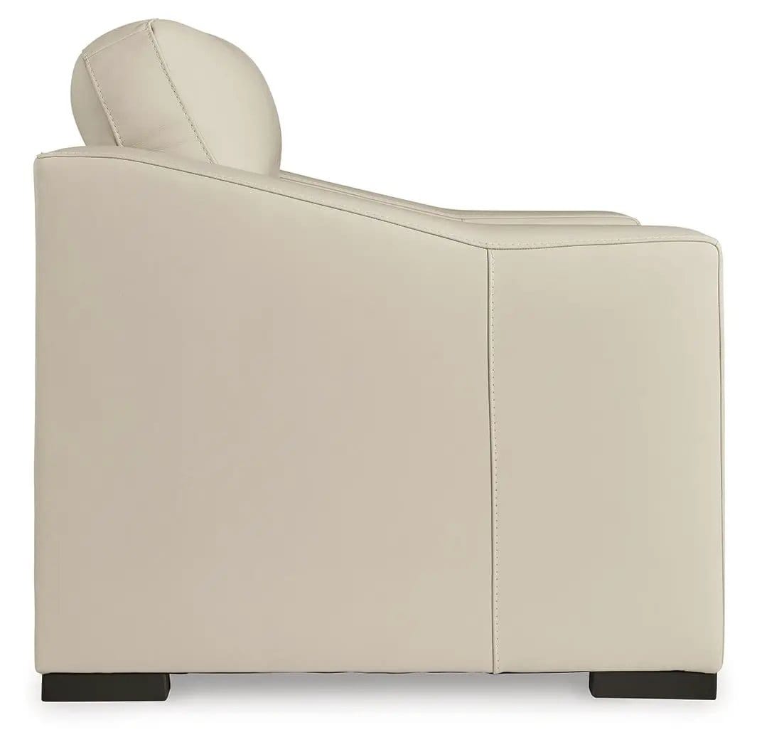 Treasure Trove Chair And A Half | 48 x 40 x 40 in | Faux Leather & Wood | Almond