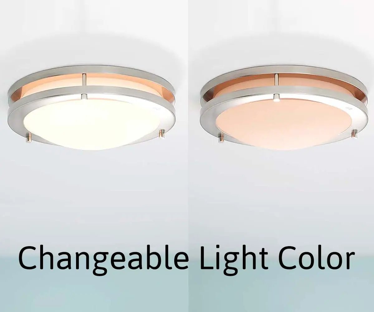 Flush Mount Light | Circadian LED | 1 Light | Brushed Nickel