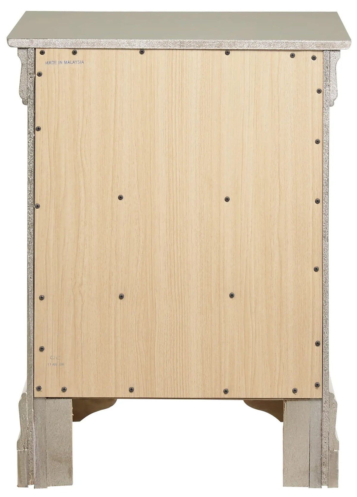 Louis Phillipe Nightstand | Traditional Wood Design | English Dovetailed Drawers | Metal Center Guides