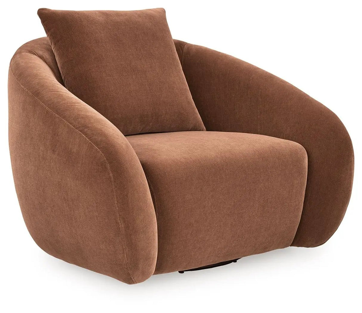 Yahya Swivel Accent Chair | Soft Velvet Upholstery | Reading Nook Seating | 39.5 Inch Length