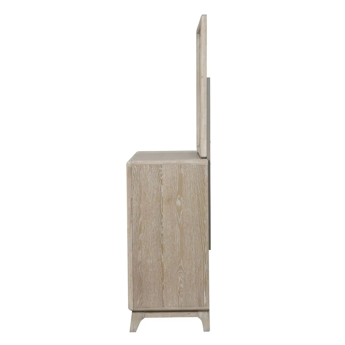 8 Drawer Dresser With Mirror | Oak Finish | Solid Rubberwood | Transitional Style